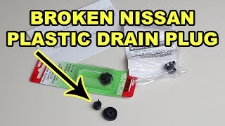 How To Fix A Broken Nissan Radiator Drain Plug [upl. by Hendrix]