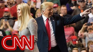 President Donald Trumps awkward rally moment with Ivanka [upl. by Adnilram]