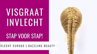 VISSENGRAAT VLECHT INGEVLOCHTEN  HOE DOE JE DAT  Vlecht Cursus Dazzling Beauty deel 5 [upl. by Dleifyar682]