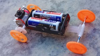 How to make high speed Car at home  diy Dc Motor car homemade [upl. by Zwart]