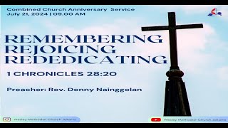 Wesley Methodist Church Combined Anniversary Service Live Stream July 21 2024 [upl. by Shepperd588]