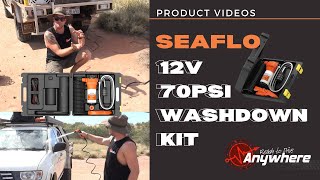 SEAFLO Portable 12V 70 PSI Washdown Kit  Product Information [upl. by Aihtekal]