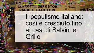 Populismo in Italia ecco la sua storia [upl. by Anicul138]