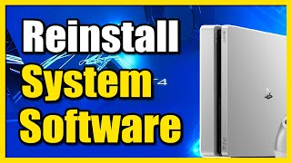 How to Reinstall System Software on PS4 Safe Mode [upl. by Yarb]