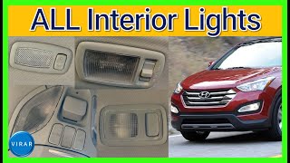 How to Replace Interior Lights COMPLETE GUIDE  Hyundai Santa Fe 20132018 [upl. by Niwled]