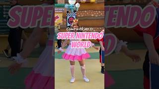 I cosplayed as Peach to Super Nintendo World 👑 supernintendoworld princesspeach nintendo [upl. by Dichy]