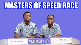 NSMQ 2022 PRELIMS ABURI PRESBY SHTS DOMINATES THE SPEED RACE [upl. by Nnyla]