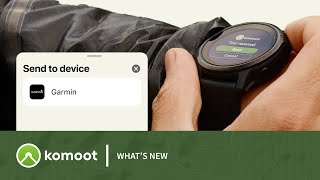 See komoot’s Send to Device feature for Garmin devices in action  Whats New [upl. by Kraft285]