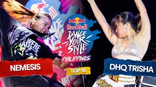 Nemesis vs DHQ Trisha TOP 16 Red Bull Dance Your Style Philippines 2024 [upl. by Maurise]