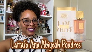 LATTAFA ANA ABIYEDH POUDREE REVIEW  PERFUME COLLECTION [upl. by Yardna]