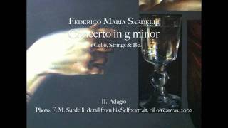 Federico Maria Sardelli  Concerto for Cello Strings amp Bc in g minor II mov [upl. by Resa]