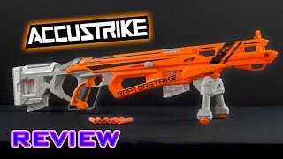 REVIEW Nerf Accustrike Raptorstrike Unboxing Review amp Firing Demo [upl. by Eimmis]