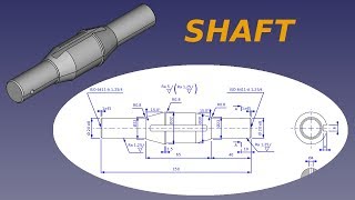 Freecad course  Shaft [upl. by Mannos]