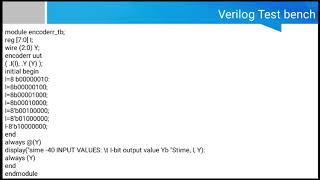 Develop verilog program to design combinational circuit  83 encoder [upl. by Yolane]