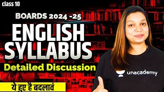 Class 10 English Syllabus  Detailed Discussion  Boards 202425 [upl. by Sikleb]