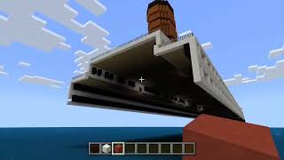 Finishing the hull of the RMS Lusitania  Minecraft [upl. by Boulanger]