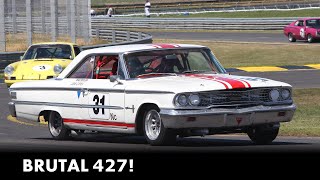 Brutal 427 powered 1963 Ford Galaxie 500 Lightweight  Onboard [upl. by Leanne]