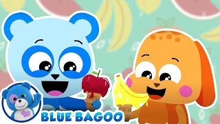 Apples and Bananas  The Mimbles on Blue Bagoo – English Kids Songs amp Nursery Rhymes [upl. by Linehan]