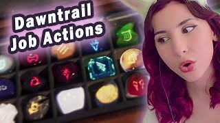 AvyCatte Reacts To Dawntrail Job Action Trailer [upl. by Yttisahc]