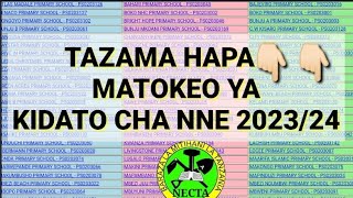 🔴TAZAMA HAPA MATOKEO YA FORM FOUR 202324 CSEE NECTA RESULTS NA QT mtihani wa maarifa [upl. by Noteloc]