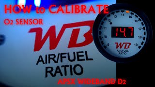 How to Calibrate WB D2 AFR GAUGE at Open Air [upl. by Helbonnas296]