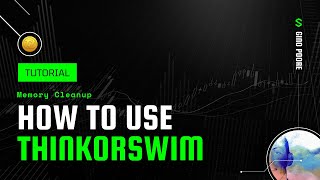 How to Thinkorswim TOS Tutorial Memory Cleanup [upl. by Adnohsor839]