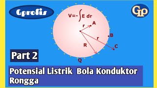 F82 Pembuktian Rumus Potensial Listrik Bola Konduktor Berongga plus Contoh Soal [upl. by Lukey728]