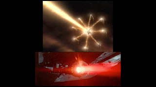 Star Trek vs Star Wars  star destroyer vs species 8472 [upl. by Giark]