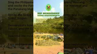 What are the BSP Membership Badge Requirements  follow Scout Oath learn serve and grow [upl. by Ellertal188]