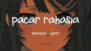 pacar rahasia  cappucino  speedup  lyrics [upl. by Aneetsirhc]