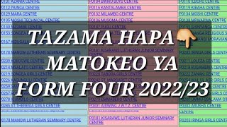 Jinsi ya kuangalia matokeo ya form four 20222023  necta leo form four results [upl. by Meehyrb]