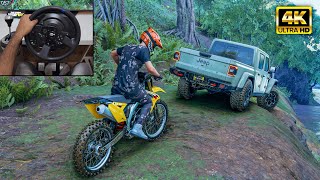 Suzuki RMZ450 amp Jeep Gladiator  The Crew Motorfest  Thrustmaster T300RS  TH8A shifter gameplay [upl. by Namzaj]