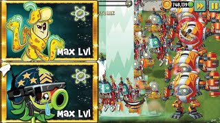 PvZ 2 Power Up  Team Plant Max Level vs Team ZMech Zombie Level 15 [upl. by Ennaoj]