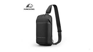 Kingsons New Multifunction Crossbody Bag Anti theft [upl. by Adnolay]