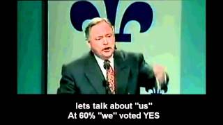 Is the Quebec Separatist Movement Racist 1995 Parizeau Speech [upl. by Sussi]