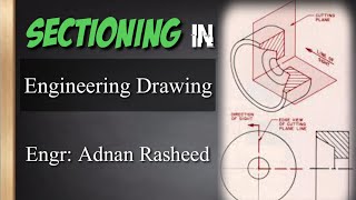 Sectioning in Drawing  Engineering Drawing  Engr Adnan Rasheed [upl. by Ermina198]