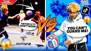 Gio Wise vs The HOOD 5v5 Park BASKETBALL vs D1 Hoopers [upl. by Stanislaus]