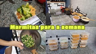 marmitas para a semana marmitas para manter uma alimentação saudável e organizada🥘🥗 [upl. by Maurer800]