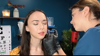 Dermatology Roleplay Skin amp Face Exam for Xerosis  ASMR Soft Spoken Real Person [upl. by Ammadis]