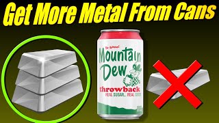 How to melt aluminum cans at home  diy  Ingots [upl. by Enerehs368]