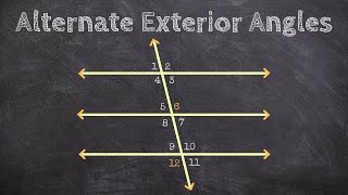 Geometry  Identifying Alternate Interior and Exterior Angles [upl. by Reine]