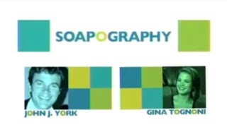 Soapography with John J York and Gina Tognoni [upl. by Aronle]