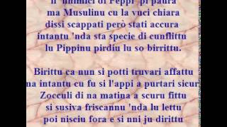 La storia di Peppi Musolinu canta Orazio Strano [upl. by Rosy]