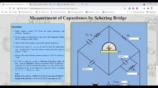 Measurement of capacitance using Schering Bridge PARTII [upl. by Aimek935]