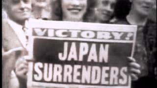 VEDay VJDay quotEnd of WWII Celebrations 1945 Newsreelquot [upl. by Angell]