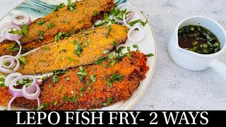 Goan Recheado Lepo Fry  Sole Fish Fry In 2 Ways Simple Masala Fish Fry  Goan Recipes By Natasha [upl. by Atterehs]