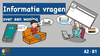 NT2 Appartement te huur ❓ Vragen 📞 📨 Nederlands leren  Woningen A2B1 Les 101 learndutch 21 12 [upl. by Georges]