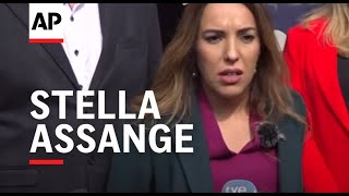 Reaction from Julian Assanges wife after London High Court adjourns US extradition hearing [upl. by Adnalor809]