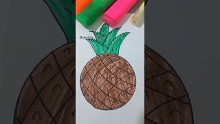 How to draw pineapple 🍍 drawing howtodraw pineapple [upl. by Liban]