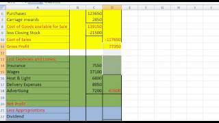 2010 Ordinary Level Trading Profit and Loss Appropriation Account and Balance Sheet [upl. by Alrac]